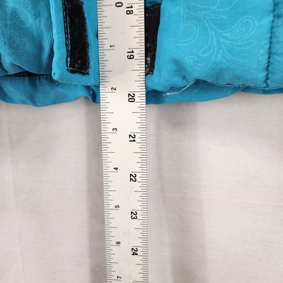 Cedar Rose Girls Blue Teal Quilted Puffer Vest Size XL Zip Pockets Western - Picture 5 of 10